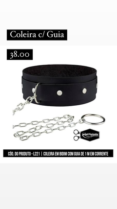 Coleira Com Guia