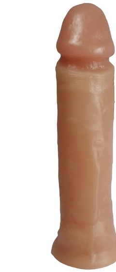 GARANHÃO PRÓTESE REALÍSTICA MACIÇA COM GLANDE SALIENTE 20,3 X 4,0 CM PRAZER E CIA