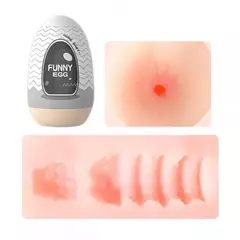 Funny Egg Masturbador Masculino Formato de Ânus em Cyberskin Vip Mix