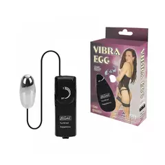 Vibrador Egg Multivelocidade com Cápsula Cromada