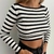 Sweater Rayado Corto - Paradise