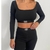 SET algodón con lycra NEGRO - comprar online