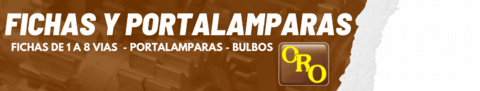 Banner de la categoría FICHAS Y PORTALAMPARAS