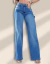 Wide Leg Jeans com Elastano Ri19 78556 - Novo Conceito
