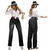 Calça Jeans Wide Leg Preta Vintage - Novo Conceito