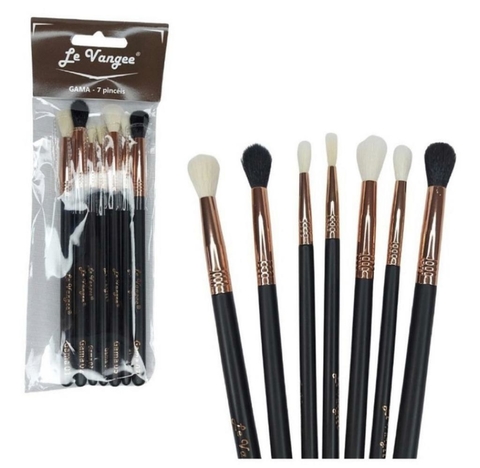 Kit 07 Pincéis Profissionais Para Esfumar Gama Le Vangee