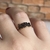 Anel Love, Banhado em Ouro 18k, com Zircônias Pretas