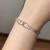 Pulseira Banhada em Prata, com Detalhe em Cristais