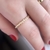 Anel Coraçõezinhos com Zircônias, Banhado em Ouro 18k