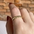 Anel Círculos Lisos, Banhado em Ouro 18k
