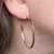 Argola Grande, Banhada em Ouro 18k