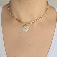 Choker ojo turco bicolor - comprar en línea