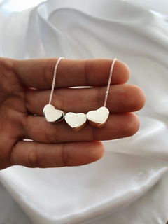 Corazon pasante Plata 925.- - comprar online