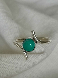 Anillo plata 925 y piedras naturales