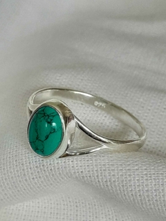 Anillo plata 925 y piedras naturales