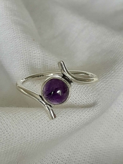 Anillo plata 925 y piedras naturales