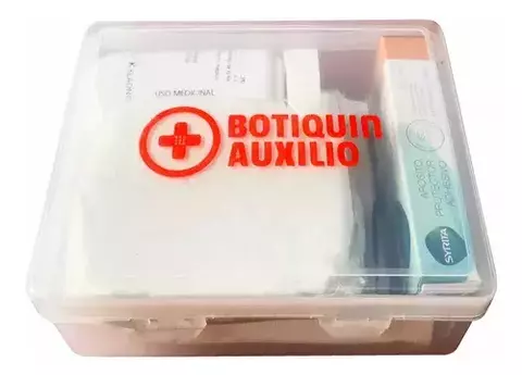 Botiquín Auxilio Estuche Plástico Apto Vtv (10 Elementos) N1