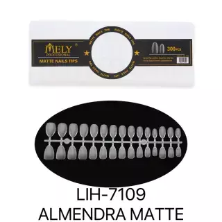 Mely tips almendra Matte 300pcs LIH-7109