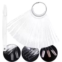 Muestrario uñero coffin transparente