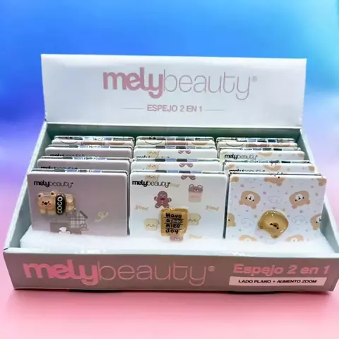 Mely espejo 2EN1 cuadrado OSITO por unidad A1002
