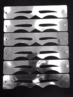 blister X12 plantillas stencil moldes para ceja