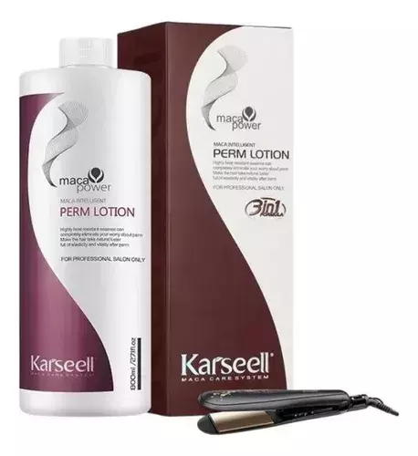 Crema Alisadora 3-1 Loción Perm, Karseell Cabello Liso Prof