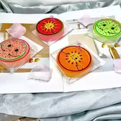ESPONJA DE MAQUILLAJE REDONDA FRUTAL
