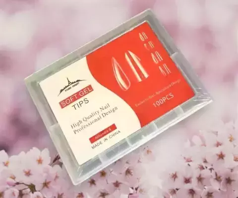 Tips soft gel ALMENDRA N°6 - Paris Night 100PCS