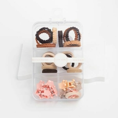 Kit De Colitas + Brochecitos en caja con divisiones para pelo cabello City Girl - comprar online