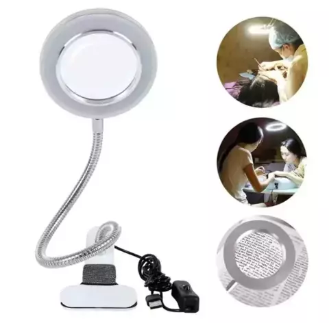 Lampara Articulada Con Lupa 24 LEDS USB ELOISE