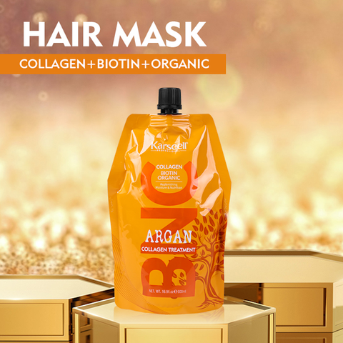 MÁSCARA CAPILAR KARSEELL BNC CON COLÁGENO DE ARGÁN 500ML REFIL