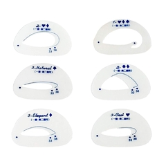 blister X6 plantillas stenciles moldes para sombras de ojos Mengxiner en internet