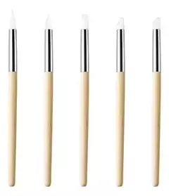 blister X5 brocha pinceles punta de silicona - comprar online