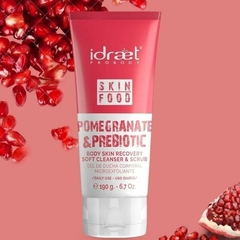 IDRAET - POMEGRANATE & PREBIOTIC CLEANSER & SCRUB - Gel Corporal Microexfoliante 190 g
