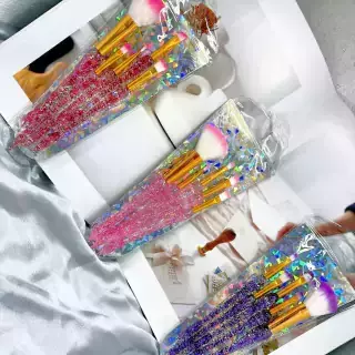 SET BROCHA CON GLITTER 5PCS