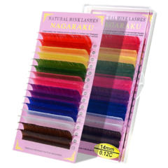 Extensiones De Pestañas Nagaraku Mix Color Premium