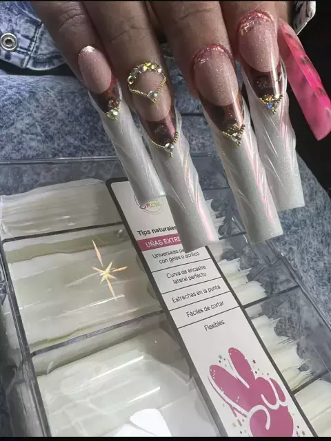 NAIL SHOW - Tips XXL COLOR NATURAL X500 UNID. (11 TAMAÑOS)