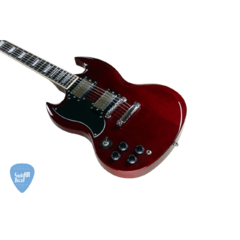 VINTAGE VS6 SG G400 Cherry Guitarra Electrica Zurdos + Wilkinson + Grover - GuitarBazar