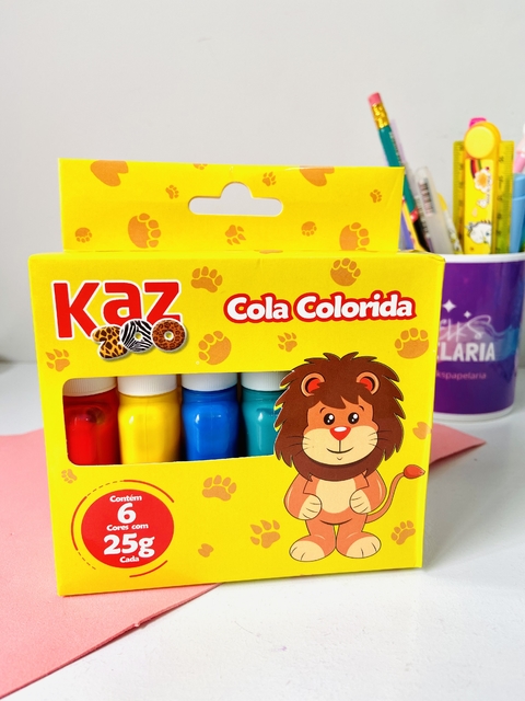 Cola colorida Kaz 6 cores