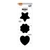 BLOCO SMART NOTES TOKENS Preto 70X70MM 25FLS 3BL BRW
