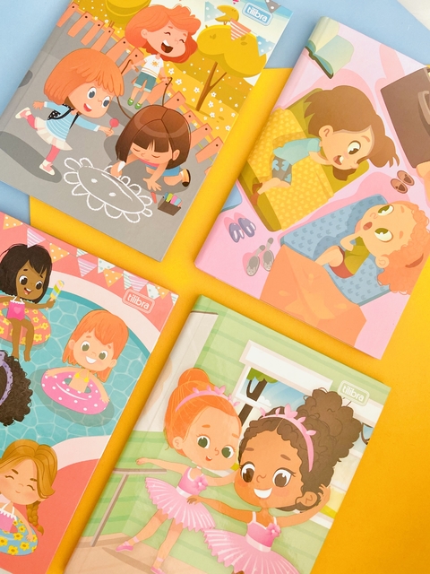 ￼Caderno brochura 1/4 Sapeca Tilibra 96 folhas