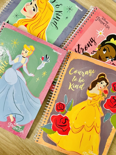 Caderno Princesas Disney 1 matéria -80 folhas