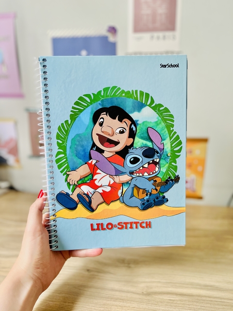 ￼Caderno Lilo e Stitch - Caderno 1 matéria Universitário