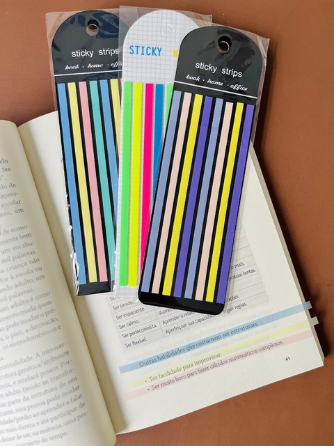Marcador Adesivo fino para livro