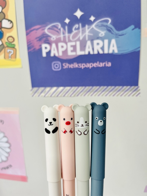￼Caneta apagável Bichinhos