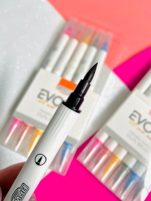 Marcador Artístico Evoke Dual Brush Pen E Fineline - comprar online