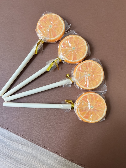 Caneta frutas Laranja