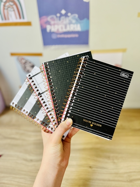 Caderneta Espiral Capa Dura 1/8 West Village 80 Folhas