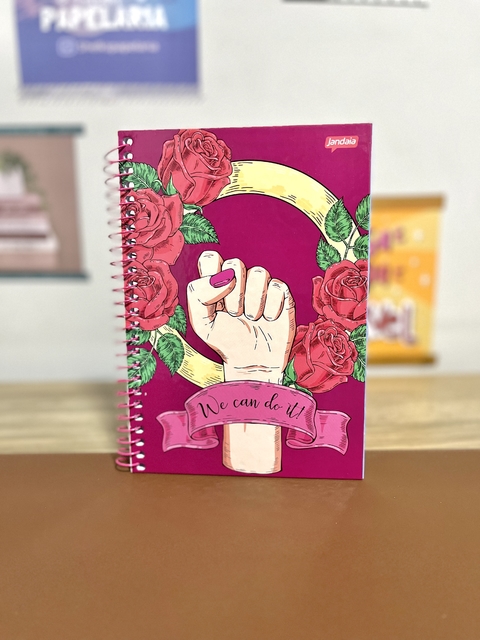 Caderno Espiral Femme 1/4 Capa Dura 96 Folhas