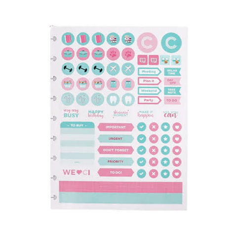 FOLHA DE ADESIVOS PLANNER CI - PIY CADERNO INTELIGENTE